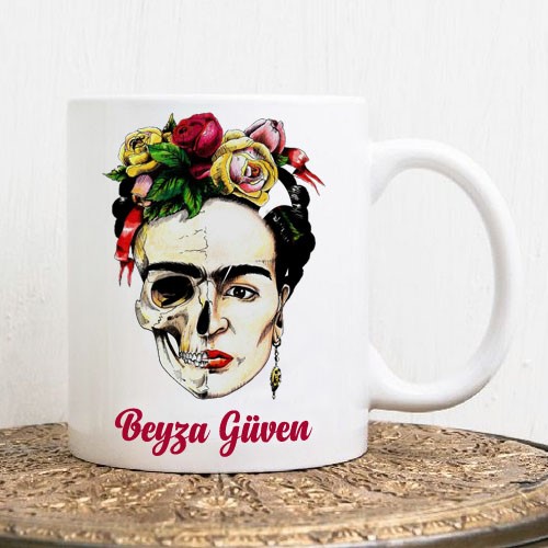 Frida Kahlo Dormicum Kafası Kupa Bardak, Frida Kupa Bardak